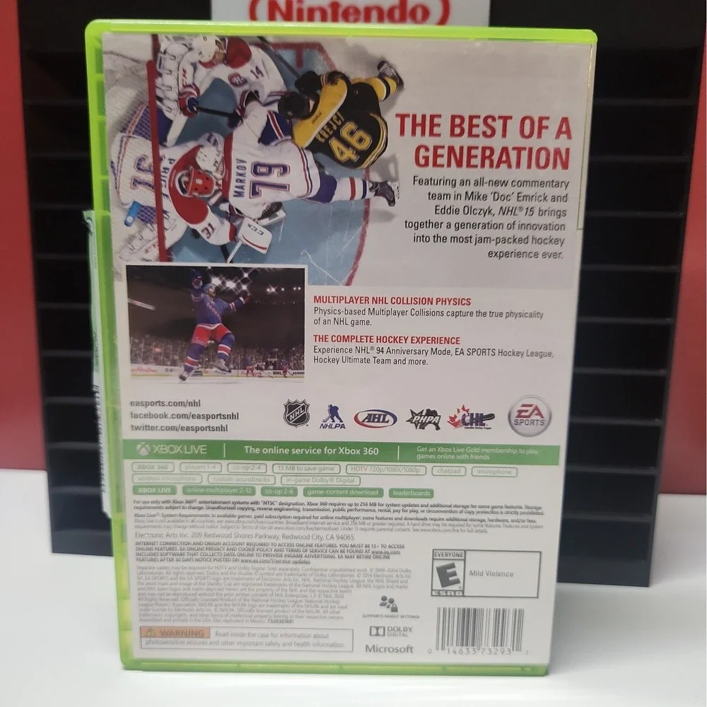 NHL 15 (Microsoft Xbox 360, 2014)